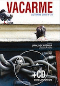 Revue Vacarme, no 25